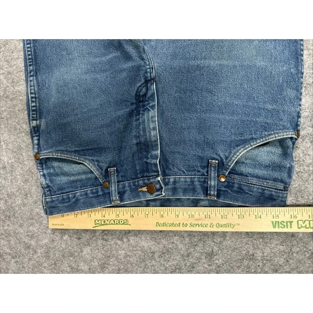 Wrangler Jeans Mens 32x28* Blue Denim Straight Leg 936PWD Cowboy Western Pants